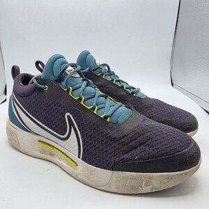 Nike Court Zoom Pro Hard Court Mens Size 10.5 Purple Blue Shoes Athletic Sports